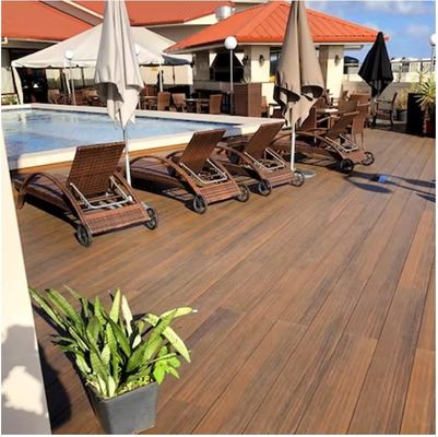 Außenholzglattes Kunststoff-Terrassenboden für unterschiedlich große Schwimmbäder