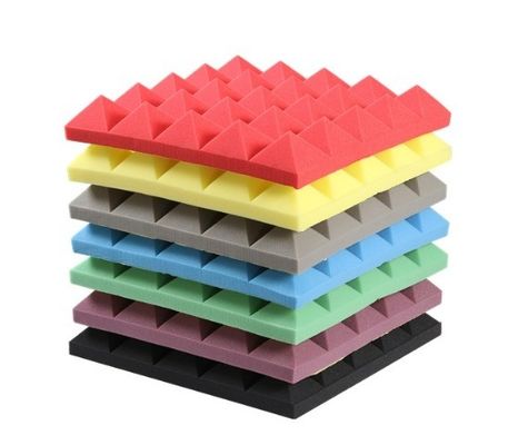Schalldämmung von Bürogebäuden Akustikplatten mit hoher Dichte und 3D-Pyramidenform