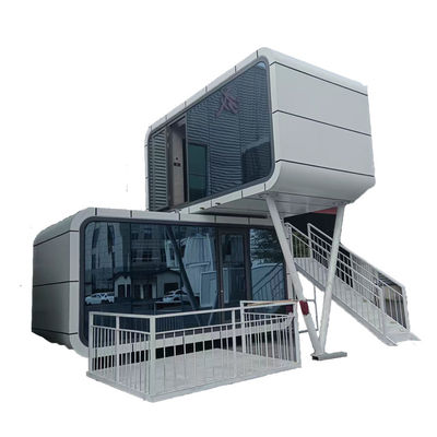 Leichtes Stahlkonstruktionsrahmen Flat Pack Container Villa für Prefab Haus Portable Wohnungen