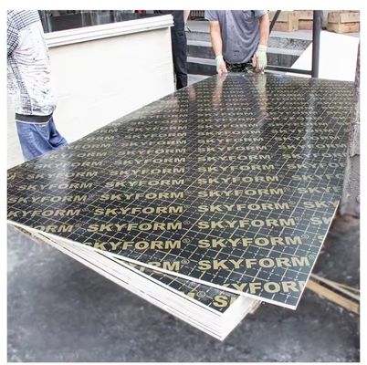 12 mm Filmgekrempeltes Sperrholz für den Bau Veneer Board Oberflächenmaterial Melamin Board