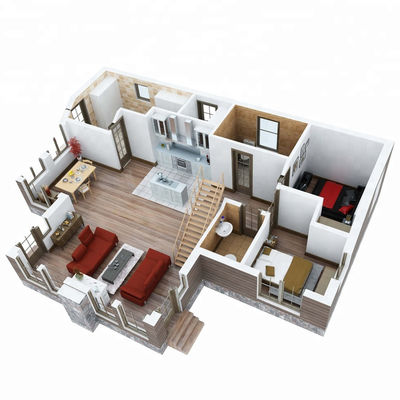 Flat Pack Container vorgefertigte erweiterbare moderne Villa mit zeitgenössischem Design
