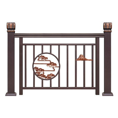 Modernes Design Metall Innenbalustrade Schmiedeeisen Schieberegel Treppengeländer für Wohnung
