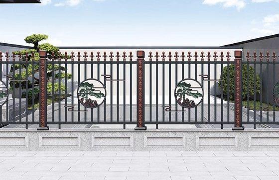 Modernes Design Metall Innenbalustrade Schmiedeeisen Schieberegel Treppengeländer für Wohnung