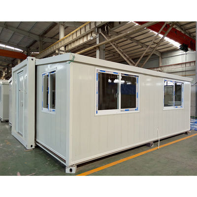 Außen Flat Pack Container Vorgefertigtes Zuhause Leichtstahl Sandwich Panel Modularhaus