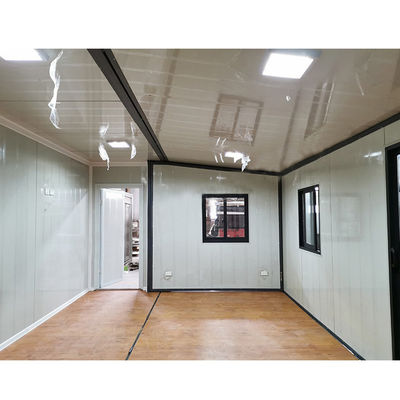 Außen Flat Pack Container Vorgefertigtes Zuhause Leichtstahl Sandwich Panel Modularhaus