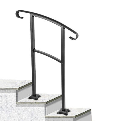 Beliebte Innenräume Stahltreppe Zaun Handgriff für moderne Wohnung Balkon Balustraden