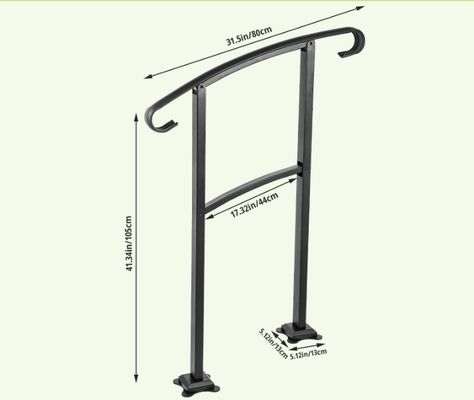Beliebte Innenräume Stahltreppe Zaun Handgriff für moderne Wohnung Balkon Balustraden