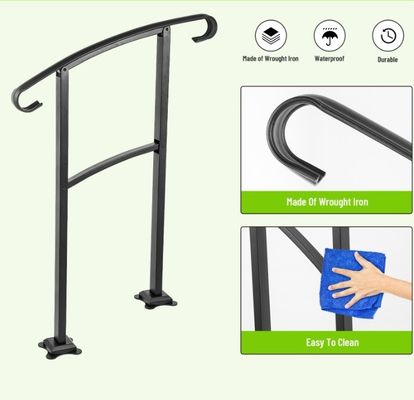 Beliebte Innenräume Stahltreppe Zaun Handgriff für moderne Wohnung Balkon Balustraden