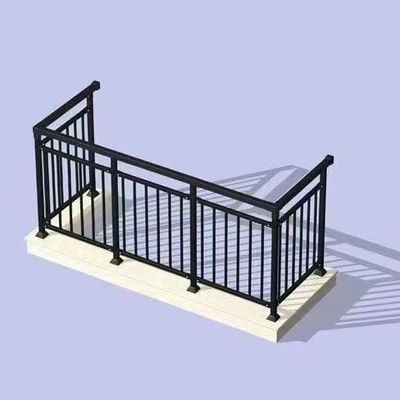 Modernes Design Wandmontiertes Aluminium Balkon Geländer für Handräder Deck
