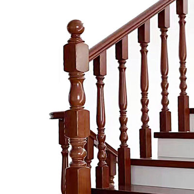 Modernes Bürogebäude Dekorativ Holztreppe Geländer mit Baluster und Spindeln