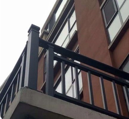 Veranda Geländer / Handgriffe Aluminiumhandgriffe für Bürogebäude Balkongeländer