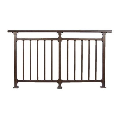 Bürogebäude Balkon Aluminium-Handgriff mit modernem Design und Bodenbefestigung