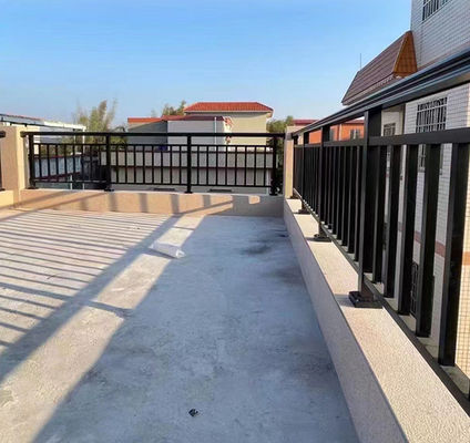 Bürogebäude Balkon Aluminium-Handgriff mit modernem Design und Bodenbefestigung