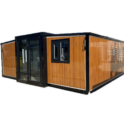 Wasserdichtes Prefab Containerhaus mit Polygondach und gehärtetem Glasdachmaterial