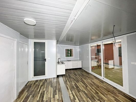 Erweiterbarer Klappbehälter 20ft/40ft 2 Schlafzimmer Prefab Villa mit individueller Farbe