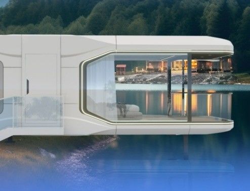 App Control Hotel Space Capsule House mit thermischem Anzug und elektrischem System