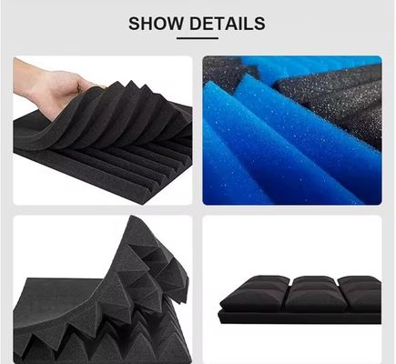Akustische Schaumpanele in kundenspezifischer Farbe Schalldämmung Wandplatten für Heimdekoration